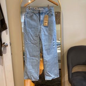 Levi high waisted crop flare jeans